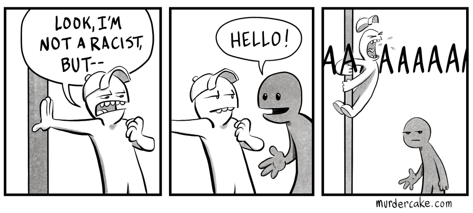 I'm not a racist butt.